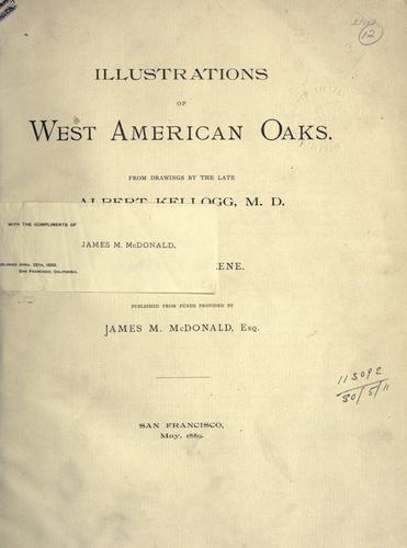 Illustrations of West American oaks