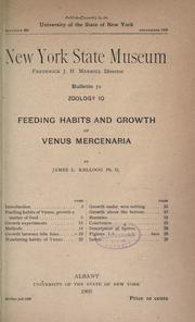 Feeding habits and growth of Venus mercenaria