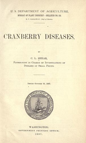 Cranberry diseases