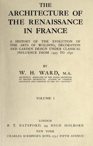 The architecture of the renaissance in France