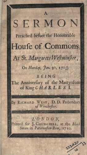 A sermon preached before the honourable House of Commons