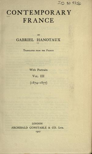 Contemporary France