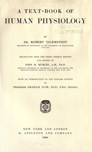 A text-book of human physiology
