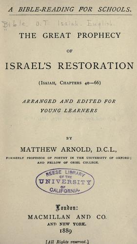 A Bible-reading for schools