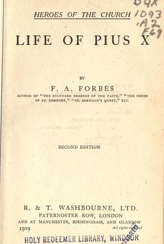 Life of Pius X