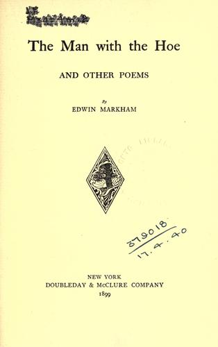 The man with the hoe, and other poems