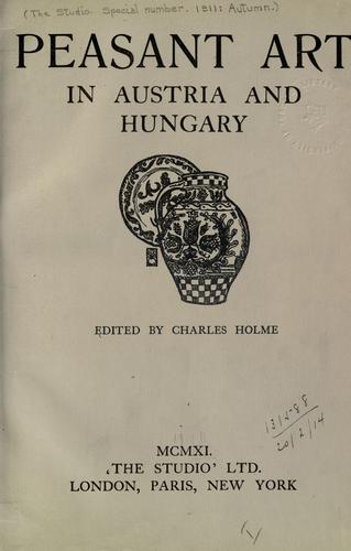 Peasant art in Austria and Hungary