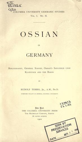 Ossian in Germany