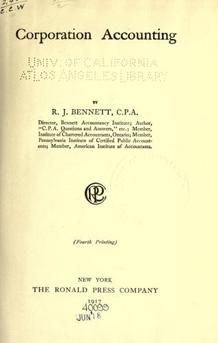 Corporation accounting