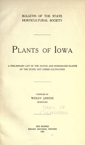 Plants of Iowa