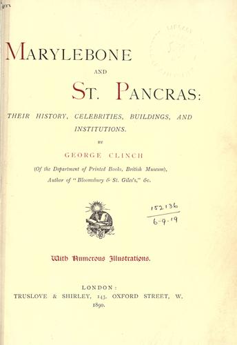Marylebone and St. Pancras