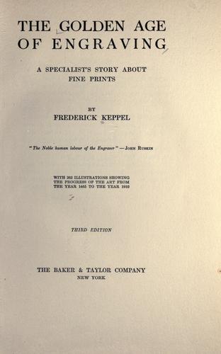 The golden age of engraving