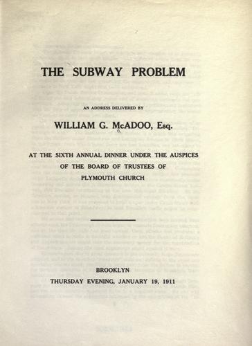 The subway problem