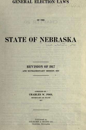 General election laws of the state of Nebraska