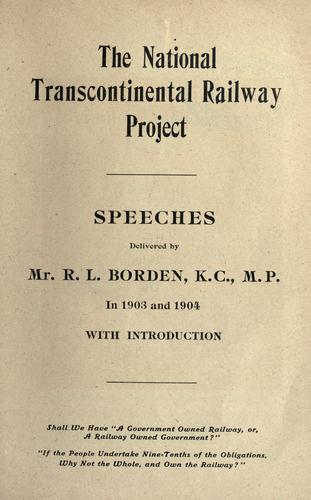 The National Transcontinental Railway project