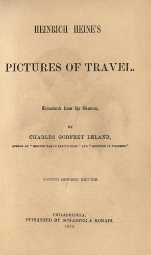 Heinrich Heine's Pictures of travel