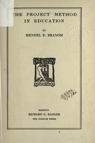 The project method in education