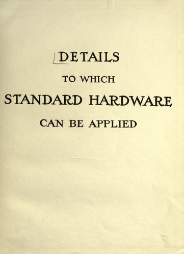 Details to which standard hardware can be applied