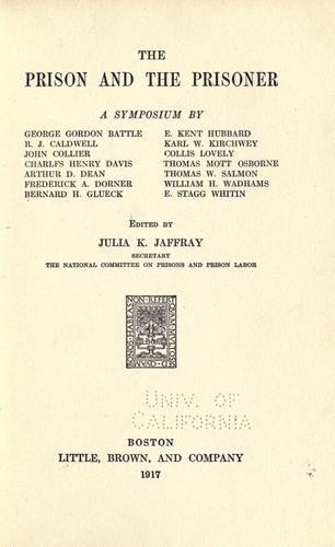 The prison and the prisoner