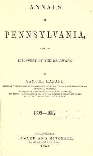 Annals of Pennsylvania