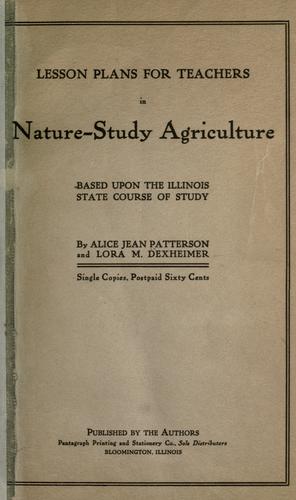 Lesson plans for teachers in nature-study agriculture