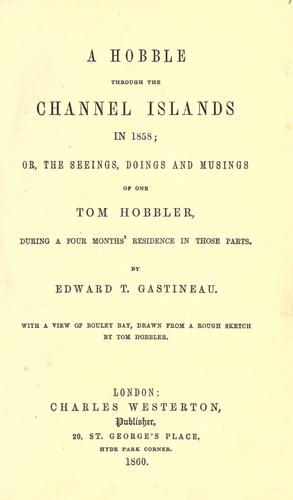 A hobble through the Channel Islands in 1858