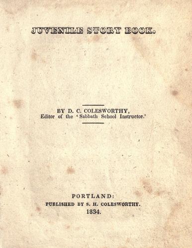 Juvenile story book