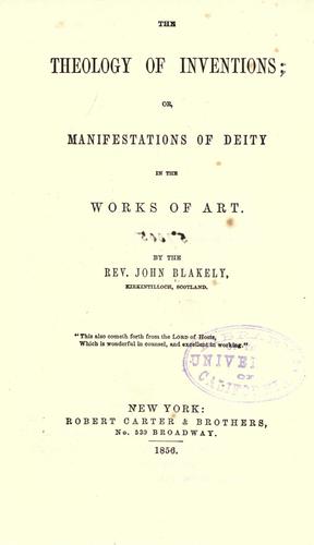 The theology of inventions