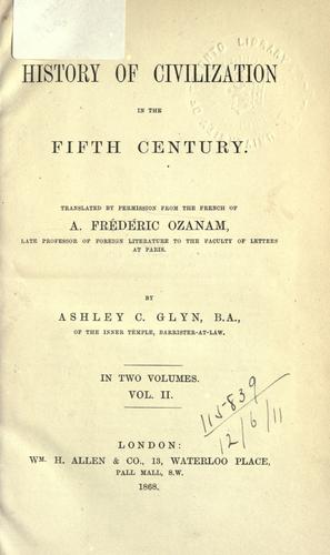 History of civilization in the fifth century