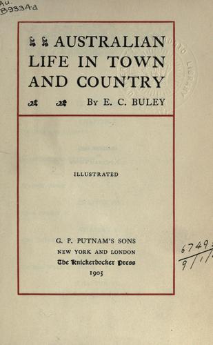Australian life in town and country