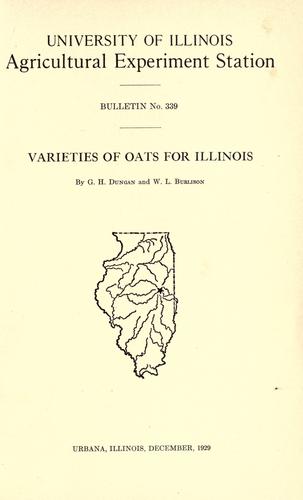 Varieties of oats for Illinois