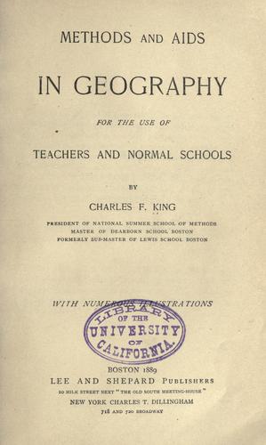 Methods and aids in geography