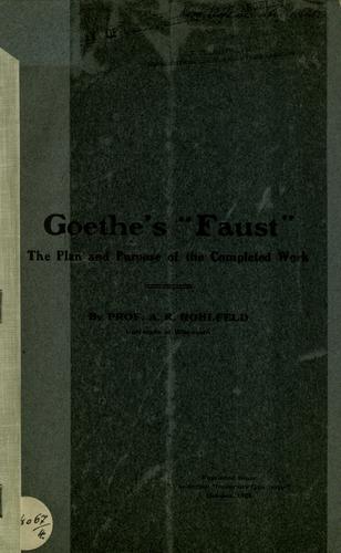 Goethe's "Faust"