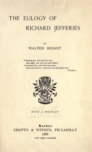 The eulogy of Richard Jefferies