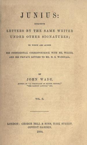 The letters of Junius
