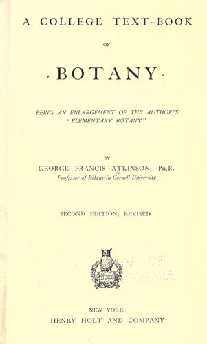 A college text-book of botany