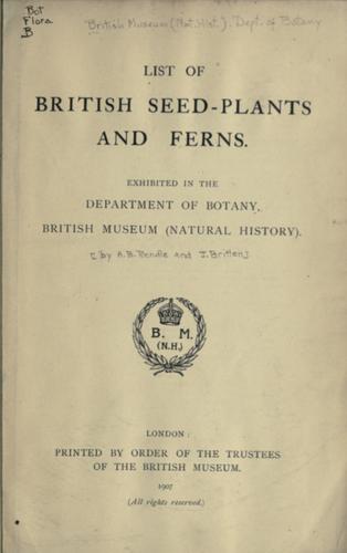 List of British seed-plants and ferns
