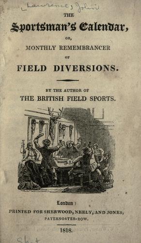 The sportsman's calendar