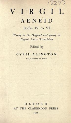 Aeneid, books IV to VI