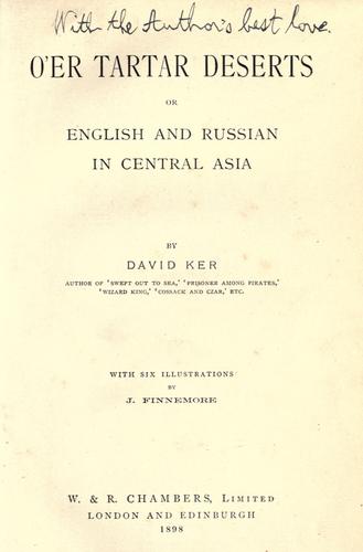 O'er Tartar deserts, or, English and Russian in central Asia