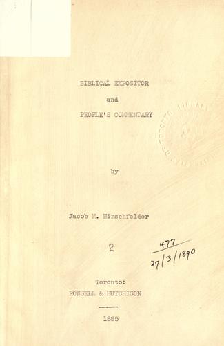 Biblical expositor and people's commentary