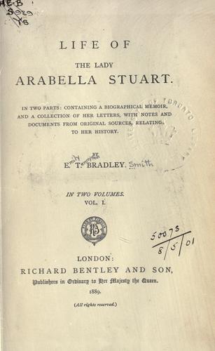 Life of the Lady Arabella Stuart