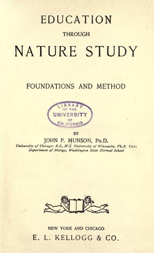 Education through nature study