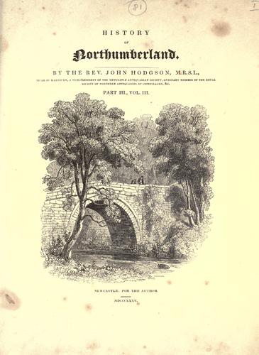 A history of Northumberland