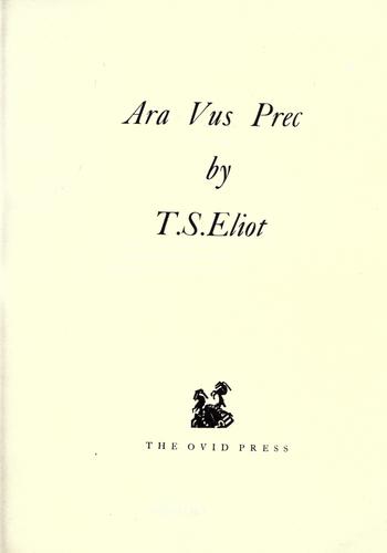 Ara vus prec