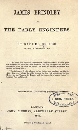 James Brindley and the early engineers
