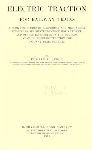 Electric traction for railway trains