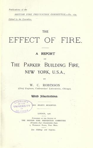 The effect of fire