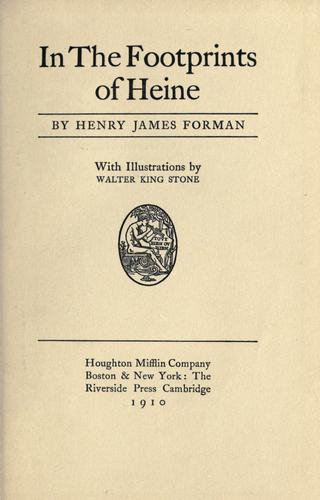 In the footprints of Heine