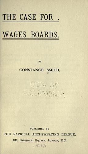 The case for wages boards